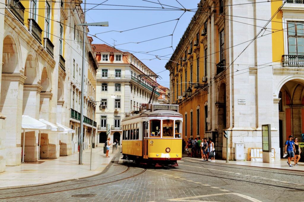Tram In Lisbon, Portugal
