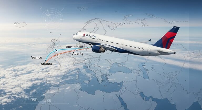 delta dl139 venice atlanta diversion amsterdam