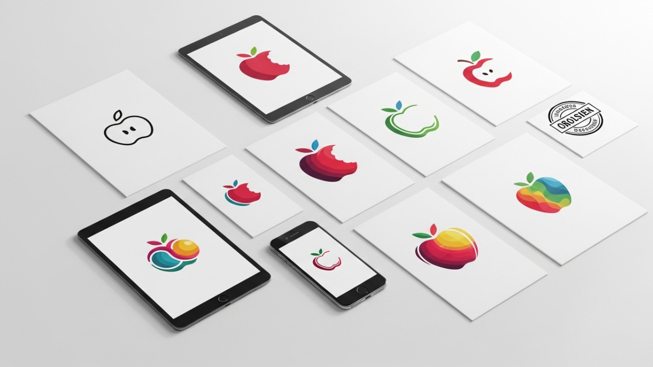 logos with apples
