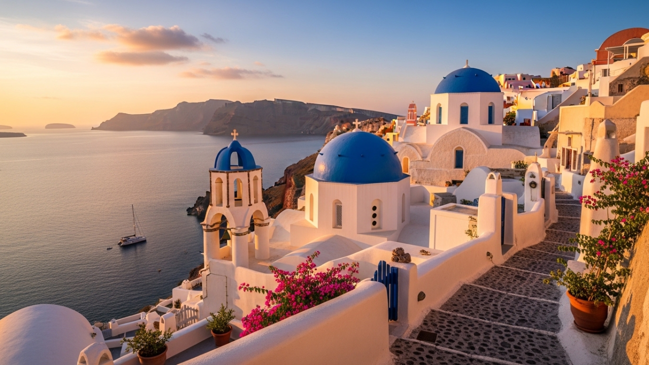 Santorini and Mykonos Tourism Drop