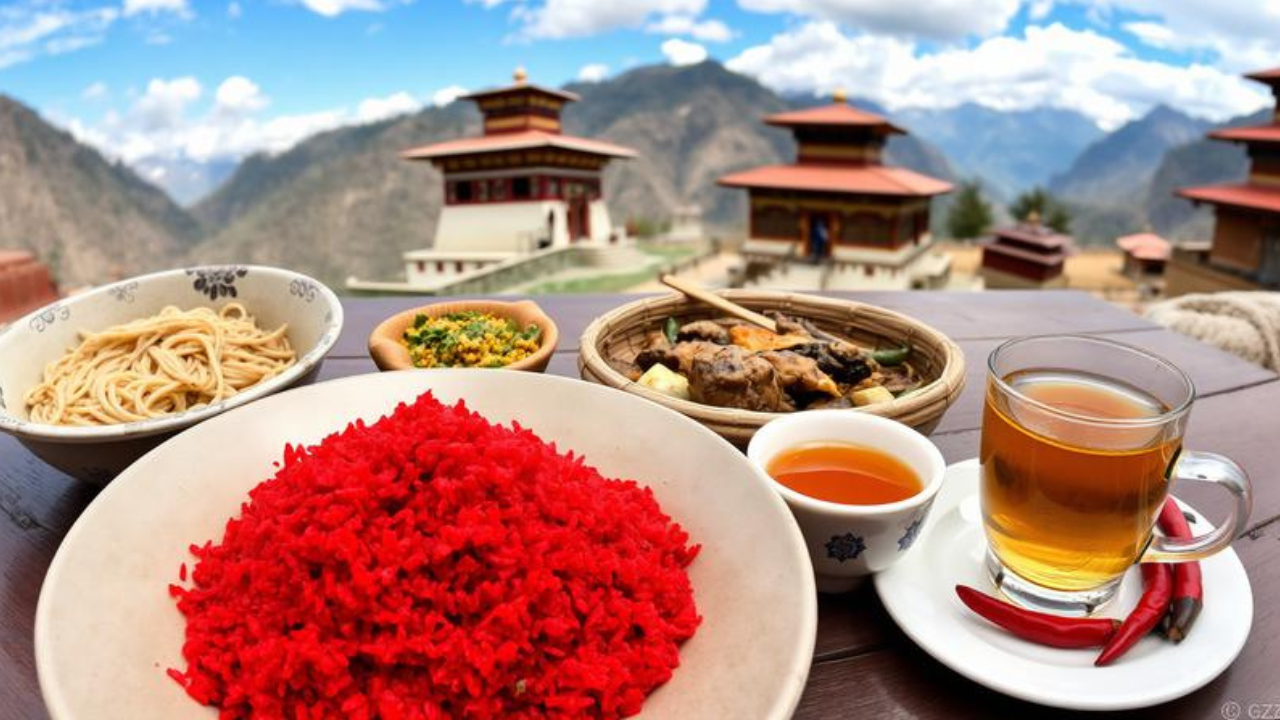 bhutan food culture noodles meat menus recipes